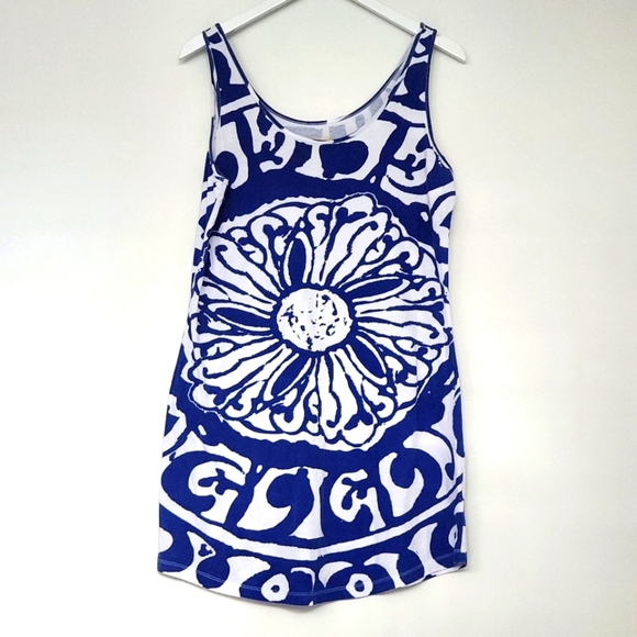 Soft Surroundings Dresses & Skirts - Soft Surroundings 100% Cotton Sleeveless Blue White Dress Size M